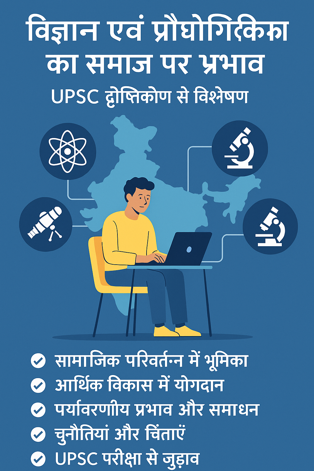 2025 विज्ञान एवं प्रौद्योगिकी सामान्य ज्ञान इन्फोग्राफिक – AI, स्पेस टेक्नोलॉजी, जैव प्रौद्योगिकी और रोबोटिक्स