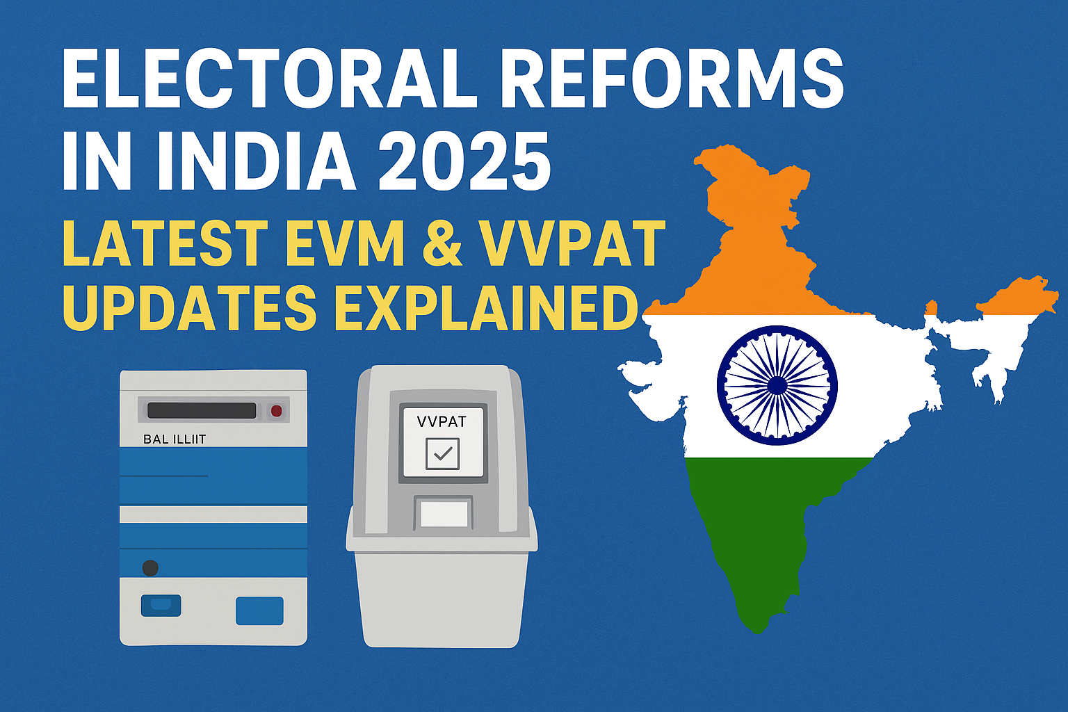 Electoral Reforms in India 2025 with EVM and VVPAT latest updates