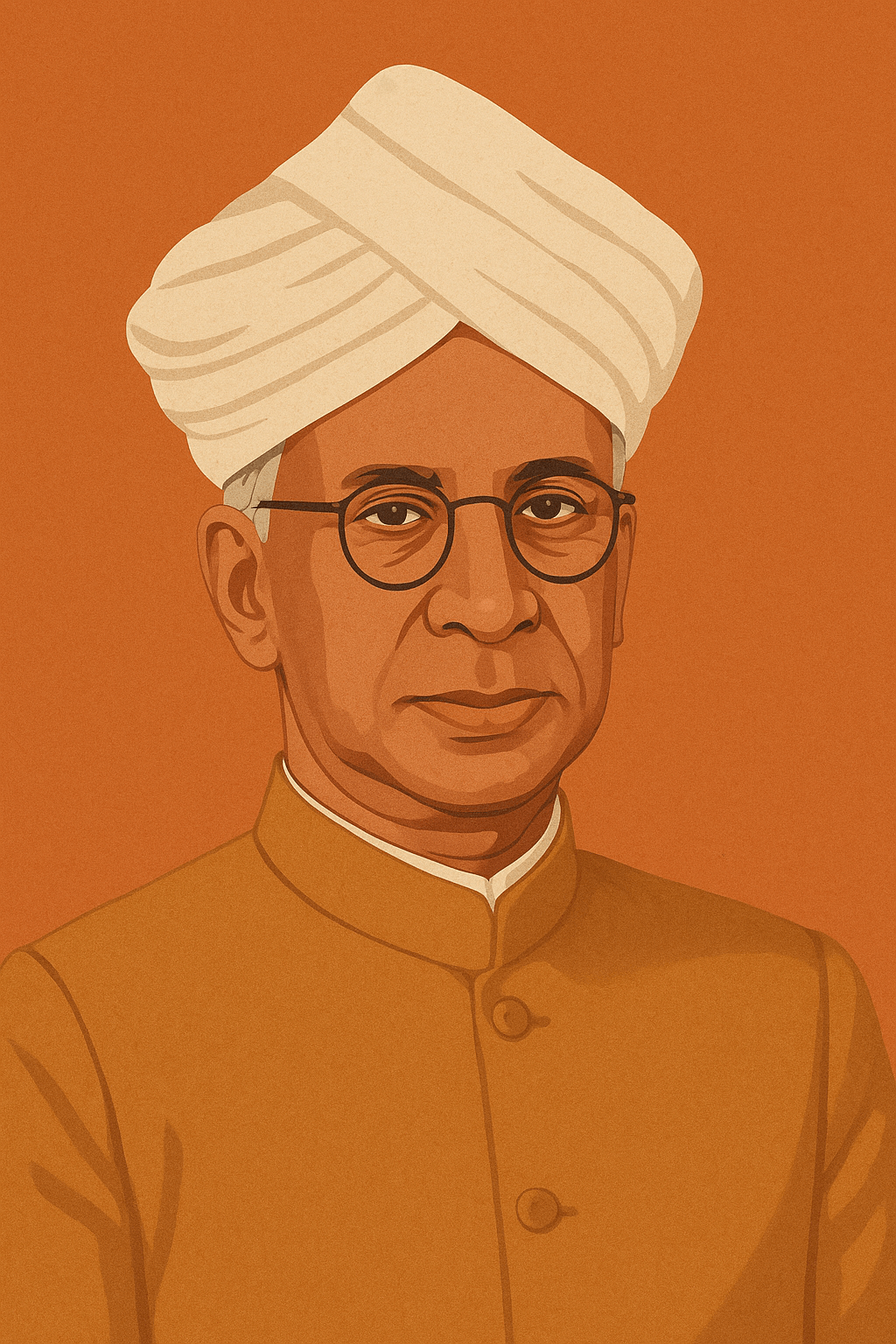 Portrait of Dr. Sarvepalli Radhakrishnan, former President of India and inspiration for Teachers’ Day