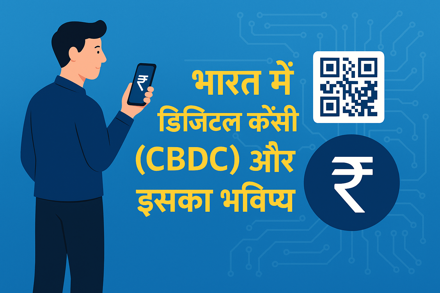 भारत में डिजिटल करेंसी (CBDC) और इसका भविष्य – RBI डिजिटल रुपया e₹ का इन्फोग्राफिक"
