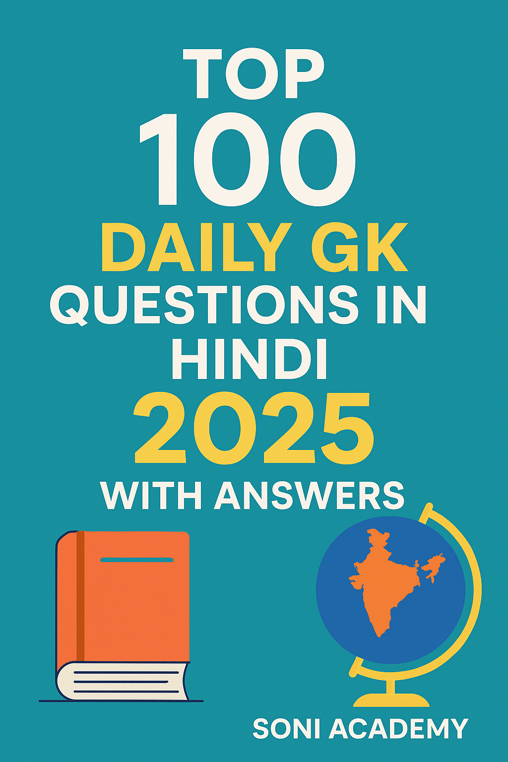 "Top 100 GK Questions in Hindi with Answers 2025"